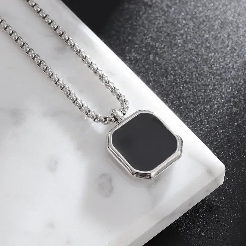 Stylish Dumbbell Pendant Necklace