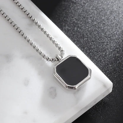 Stylish Dumbbell Pendant Necklace